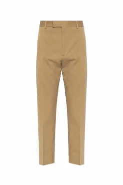 Gucci beige Pants with Web belt