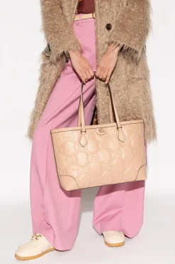 Gucci beige Quilted shopper bag
