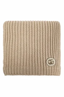 Gucci beige Scarf with lurex thread