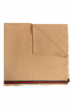 Gucci beige Scarf with monogram