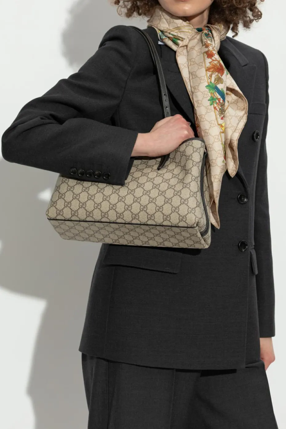 Gucci beige Shoulder bag GG Emblem Small