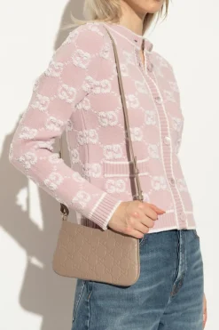 Gucci beige Shoulder bag ‘GG Emblem Super Mini’
