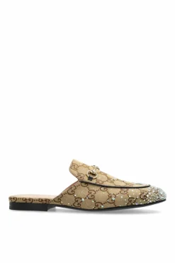 Gucci beige Slides with monogram