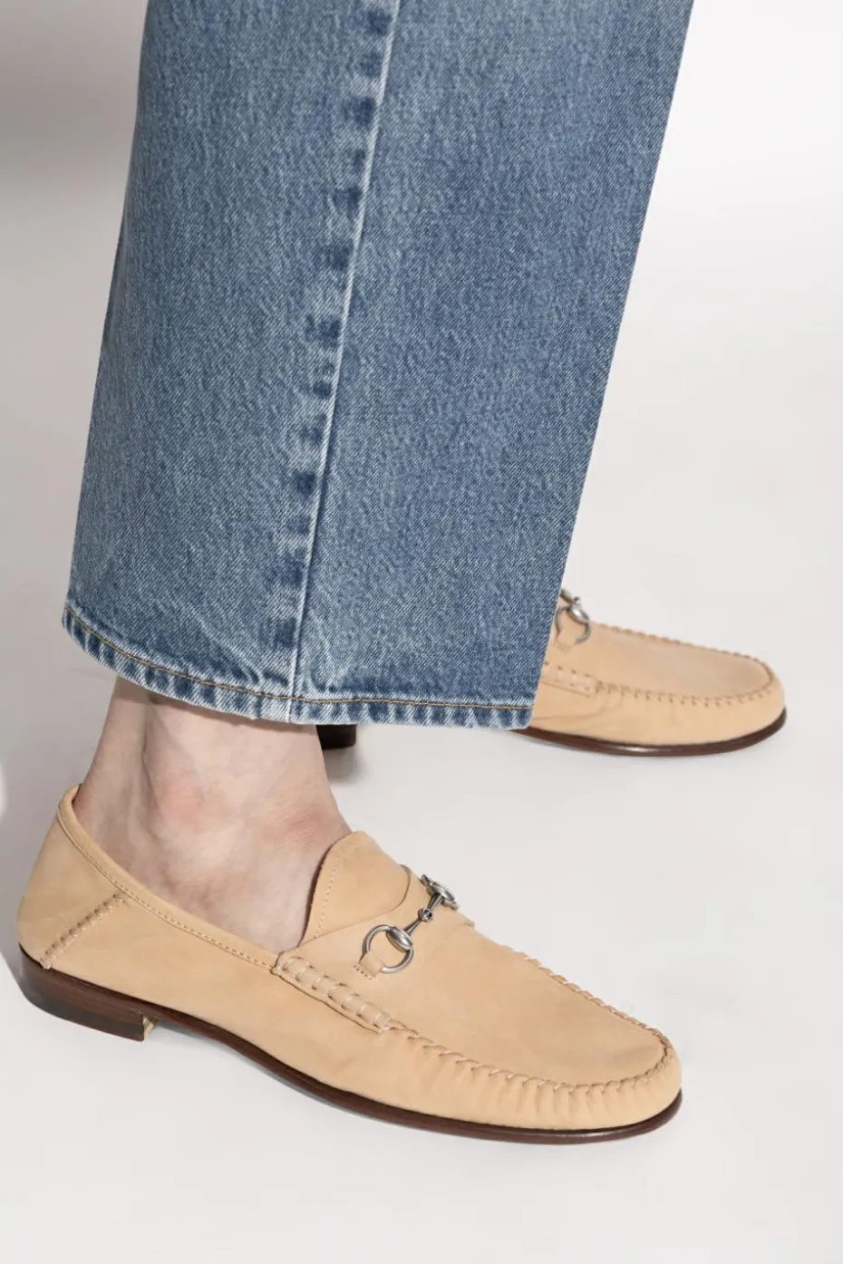 Gucci beige Suede loafers