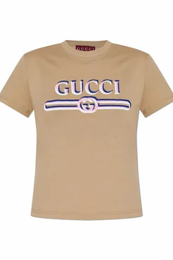 Gucci beige T-shirt with logo