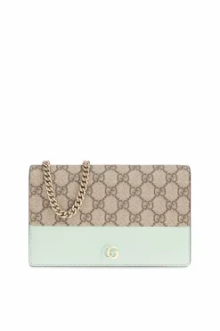 Gucci beige Wallet on a chain GG Marmont