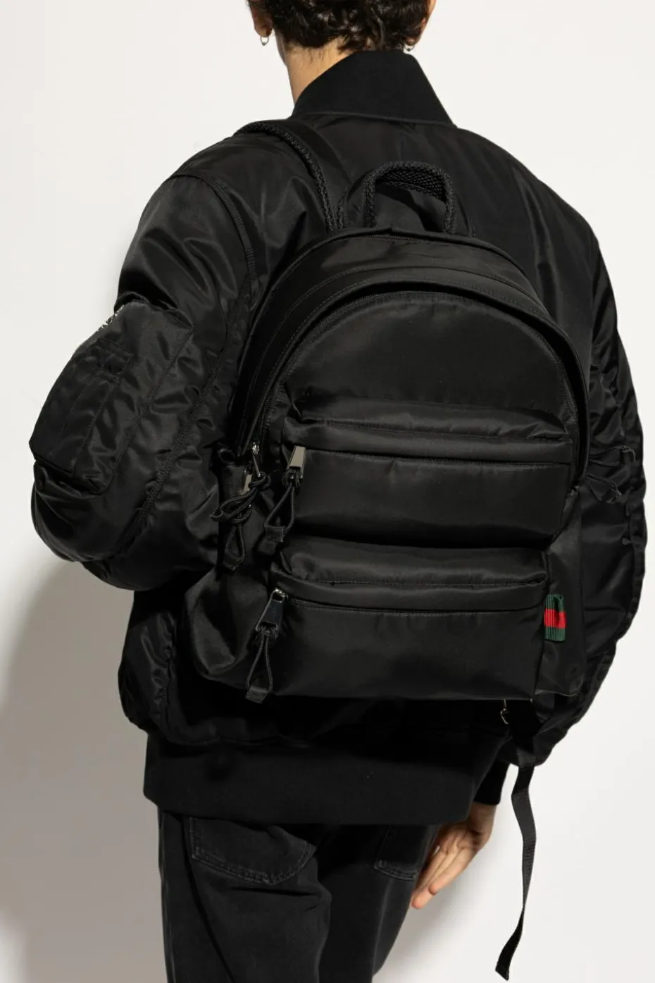 Gucci BLACK Backpack with logo