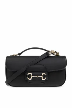 Gucci BLACK Bag Horsebit 1955 Soft Small
