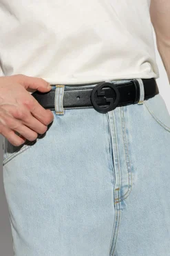Gucci BLACK Belt with logo
