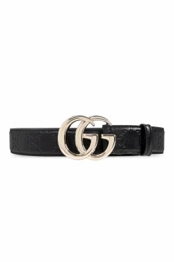 Gucci BLACK Belt with logo