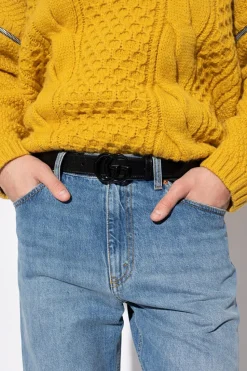 Gucci BLACK Belt with logo