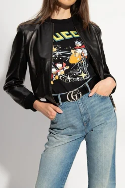Gucci BLACK Belt with logo