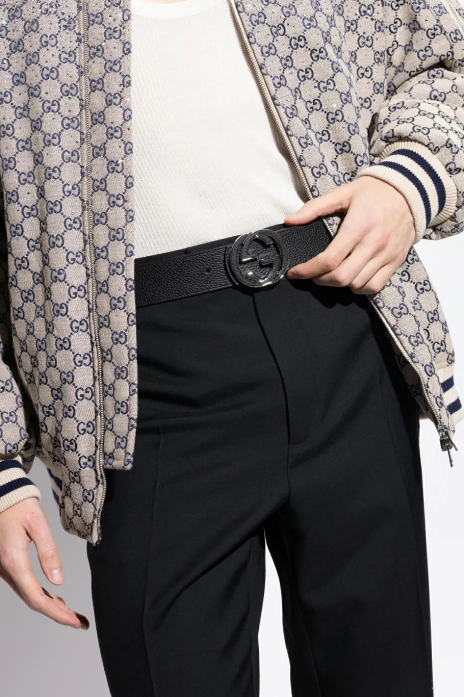 Gucci BLACK Belt with logo
