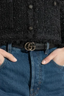 Gucci BLACK Belt with logo