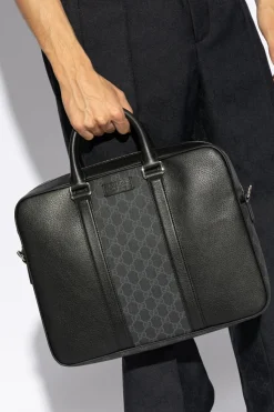 Gucci BLACK Briefcase with Shoulder Strap