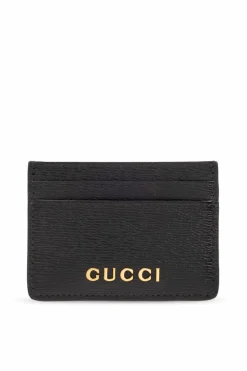 Gucci BLACK Card case with logo