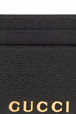Gucci BLACK Card case with logo