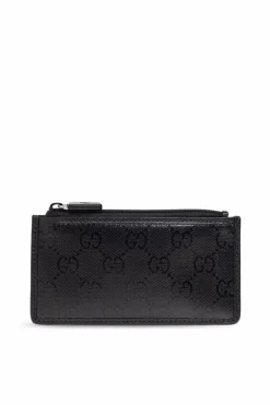Gucci BLACK Card holder with monogram