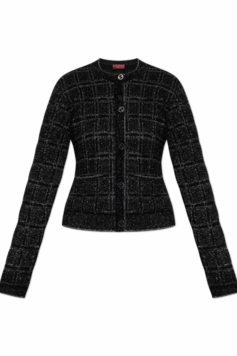 Gucci BLACK Cardigan with Lurex thread
