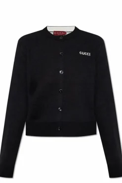 Gucci BLACK Cardigan with logo