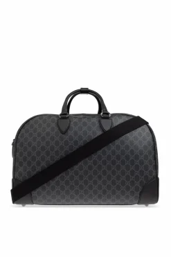 Gucci BLACK Carry-On Bag Emblem Medium