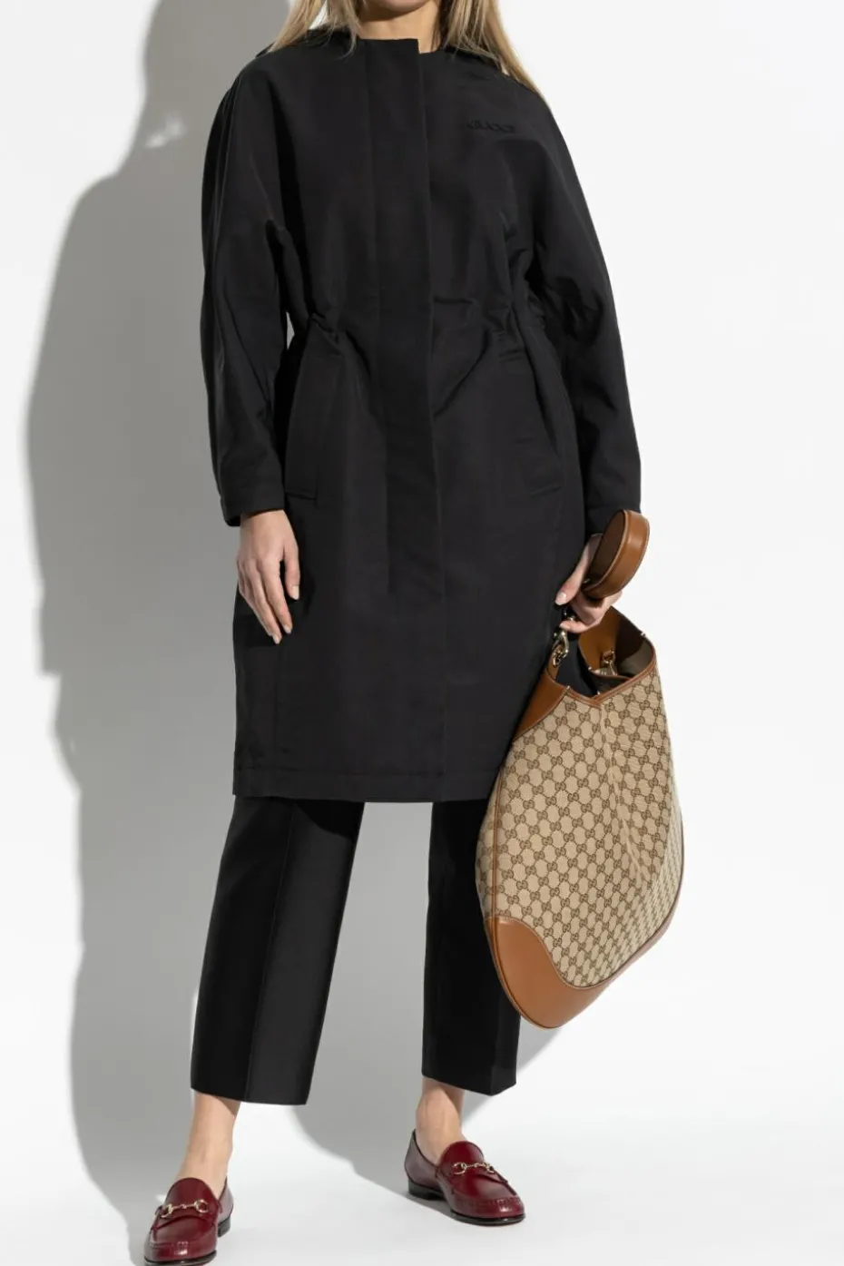 Gucci BLACK Coat with Logo