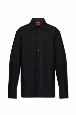 Gucci BLACK Cotton shirt with embossed logo