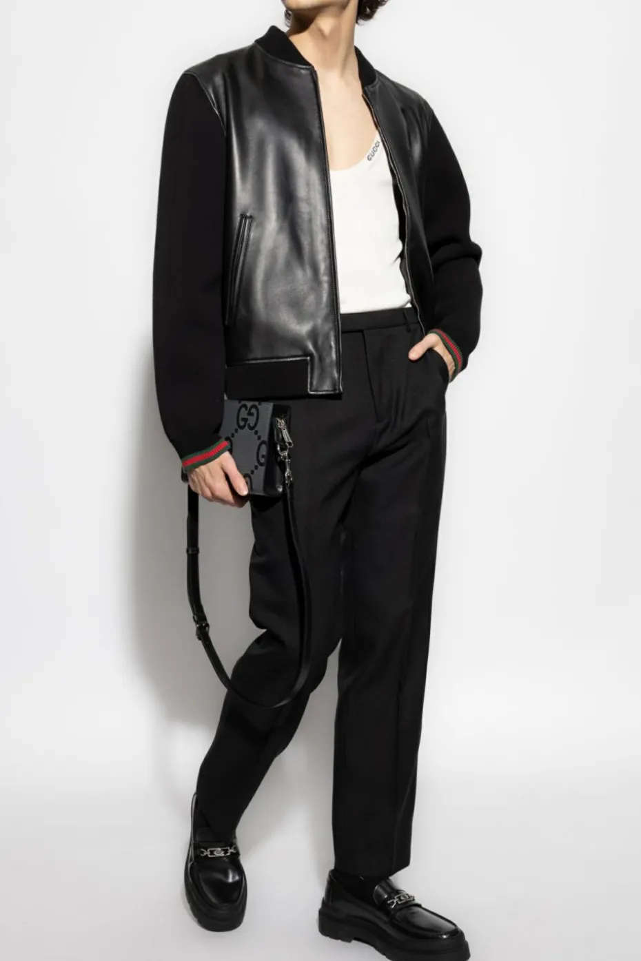 Gucci BLACK Creased pants