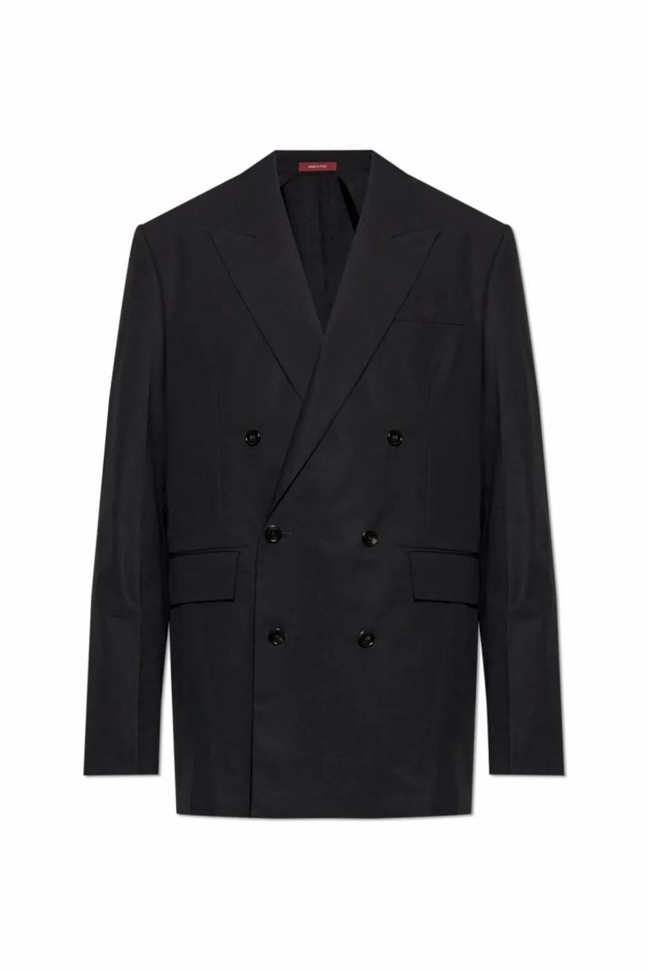 Gucci BLACK Double-breasted blazer with embroidered logo