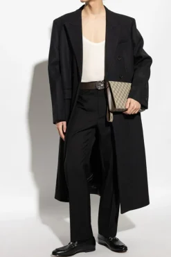 Gucci BLACK Double-breasted wool coat