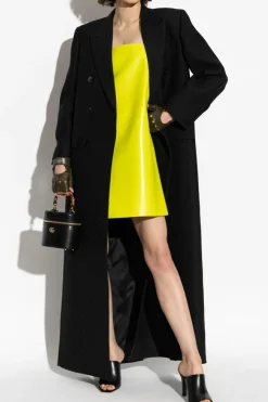Gucci BLACK Double-breasted coat with GG pattern