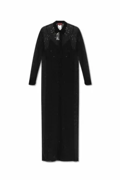 Gucci BLACK Dress with shimmering appliquƩs