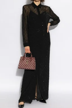 Gucci BLACK Dress with shimmering appliqués