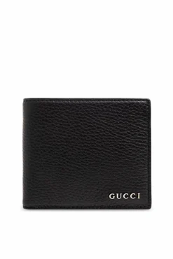 Gucci BLACK Folding wallet with logo