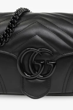 Gucci BLACK ‘GG Marmont 2.0’ quilted shoulder bag