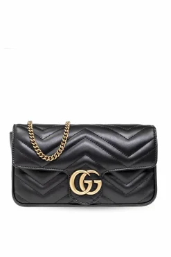 Gucci BLACK ‘GG Marmont Mini’ shoulder bag