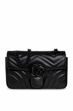 Gucci BLACK ‘GG Marmont Mini’ shoulder bag