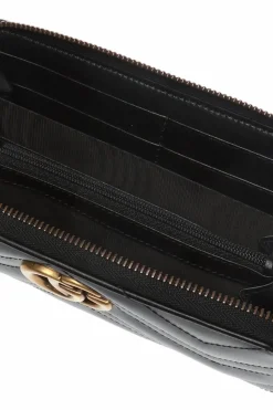 Gucci BLACK ‘GG Marmont’ quilted wallet