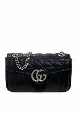 Gucci BLACK ‘GG Marmont Small’ shoulder bag