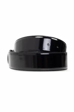 Gucci BLACK Glossy belt