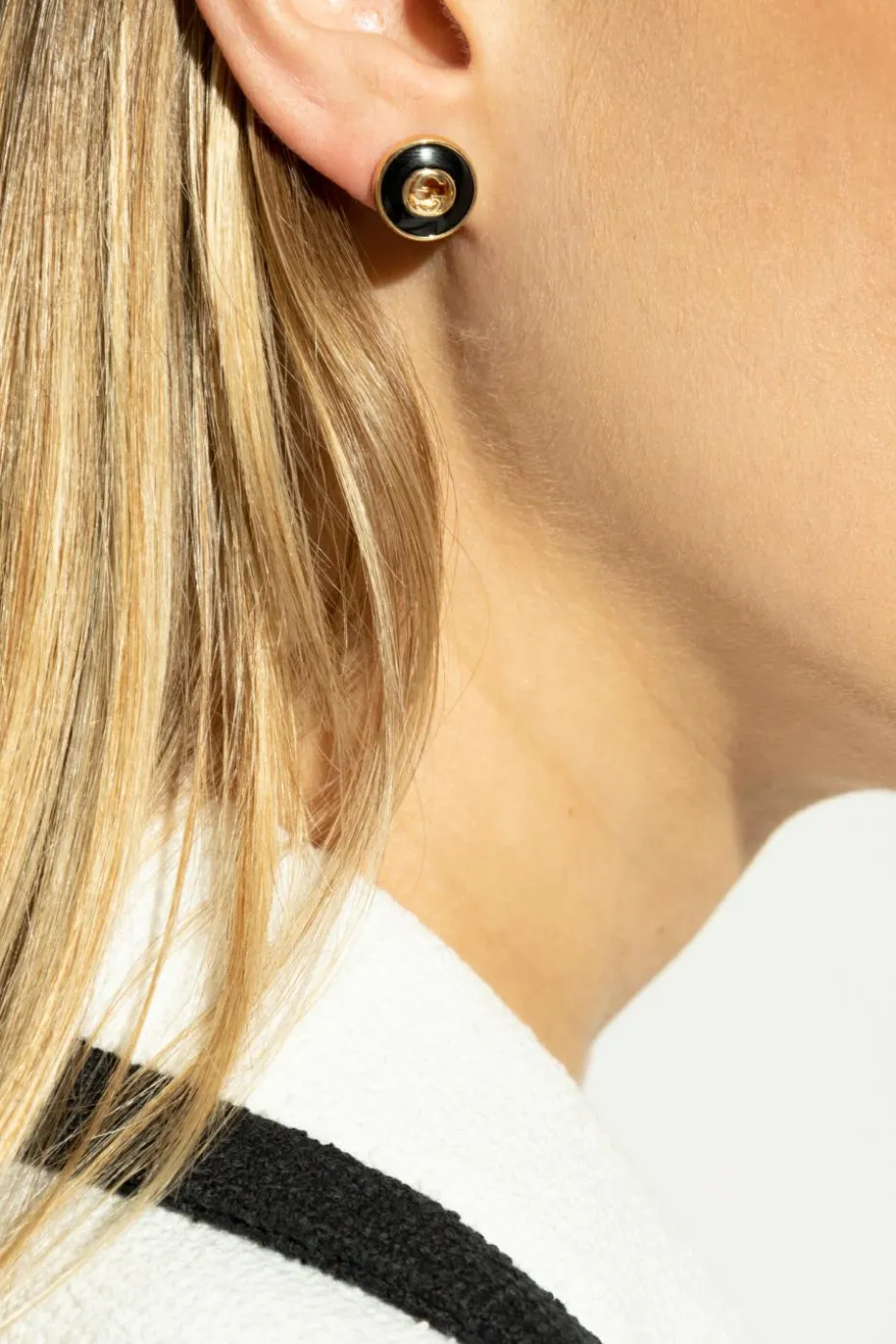 Gucci BLACK Gold earrings