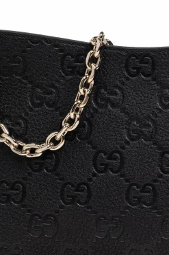 Gucci BLACK Handbag GG Emblem