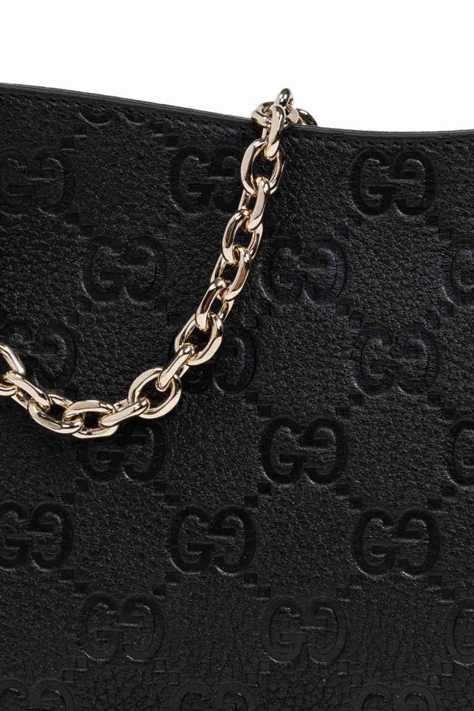 Gucci BLACK Handbag GG Emblem