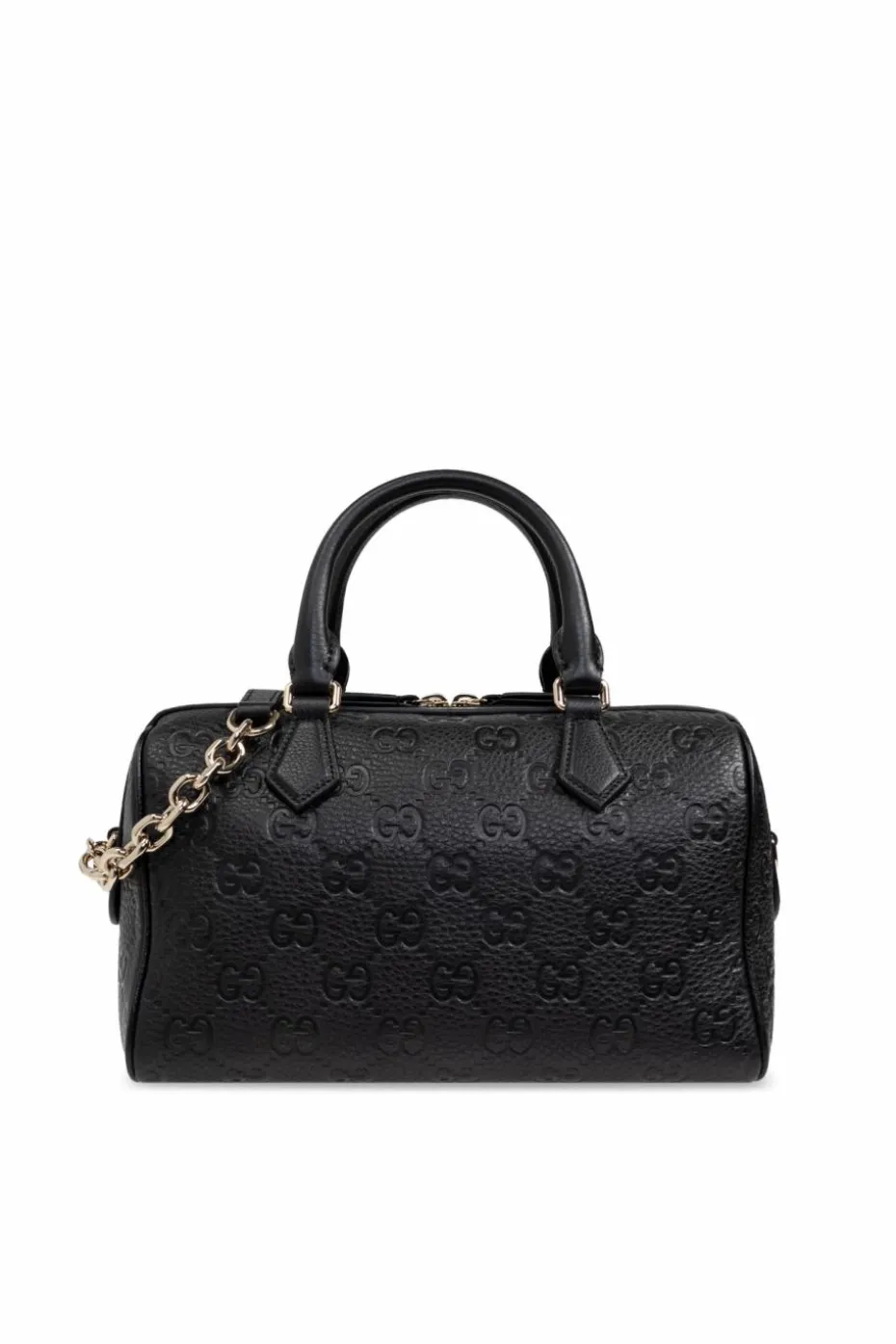 Gucci BLACK Handbag GG Emblem Small