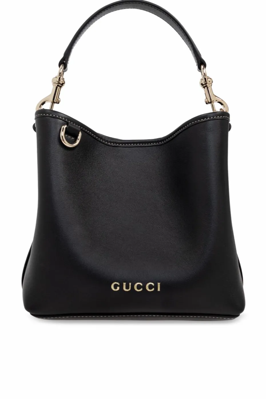 Gucci BLACK Handbag GG Emblem Mini