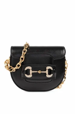 Gucci BLACK ‘Horsebit 1955’ belt bag