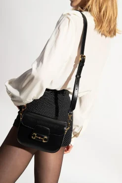Gucci BLACK ‘Horsebit 1955 Mini’ shoulder bag