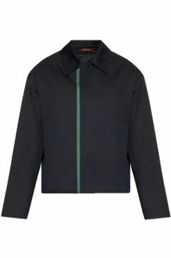 Gucci BLACK Jacket with distinctive Web belt