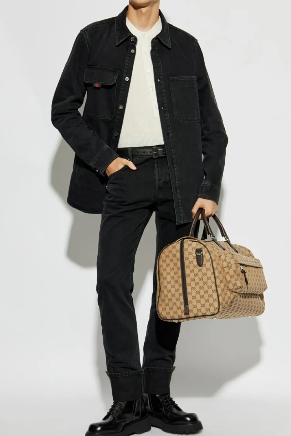 Gucci BLACK Jeans with logo