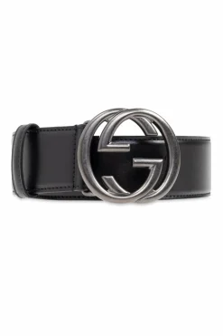 Gucci BLACK Leather belt